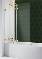 Radaway Essenza Pro Gold PND II 100 J arany kádparaván