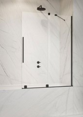 Radaway Furo Black PND II 130 B fekete kádparaván