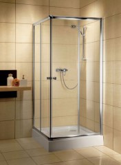 Radaway Classic C 90x90 barna fehér profillal szögletes zuhanykabin