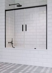 Radaway Idea Black PN DWD 180 fekete kádparaván