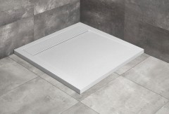 Radaway Teos C szögletes lapos fehér zuhanytálca 100x100