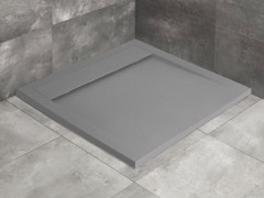 Radaway Teos C szögletes lapos cemento zuhanytálca 90x90