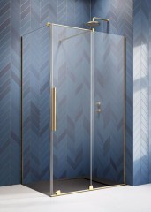 Radaway Furo Gold KDJ 150 B átlátszó arany szögletes zuhanykabin