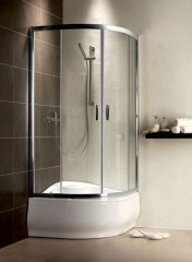 Radaway Premium Plus A1700 A 90/170 íves grafit zuhanykabin