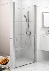 Ravak zuhanyajtó Ravak Chrome CSD1-80 szatén transparent