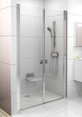 Ravak zuhanyajtó Ravak Chrome CSDL2-90 szatén transparent