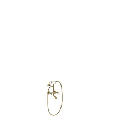 Tres Clasic egykaros kádtöltő csaptelep, kézizuhannyal bronz 24217601LV