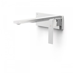 Tres Slim Exclusive falba süllyesztett egykaros mosdó csaptelep, 180 mm-es kiömlővel, leeresztővel, króm  20230011