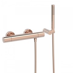 Tres Study Exclusive fali termosztátos zuhany csaptelep, kézizuhannyal, rose gold 26116209OP