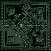 Tubadzin Tinta Green dekorcsempe 14,8 x 14,8