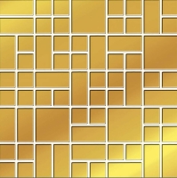 Valore Arabescato Gold Glass mozaik 25x25 cm