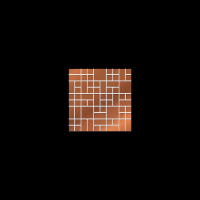 Zoya Cesaria Copper Glass mozaik 25x25 cm