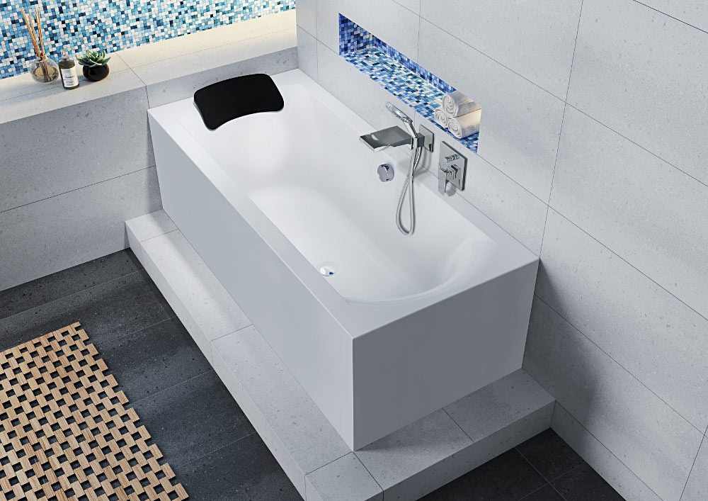 Riho Linares Plug & Play egyenes kád 170x75 cm