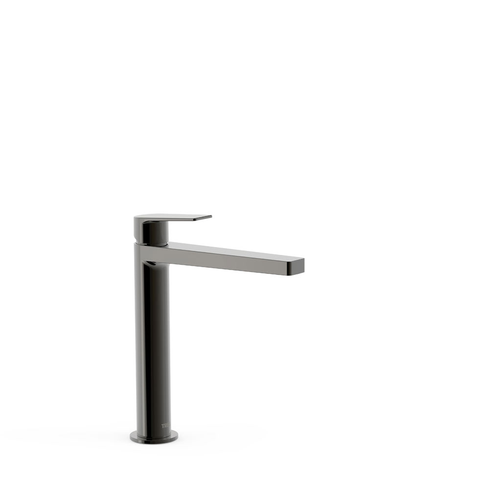Tres Project-Tres egykaros, magasított mosdó csaptelep metallic black 21120301KM
