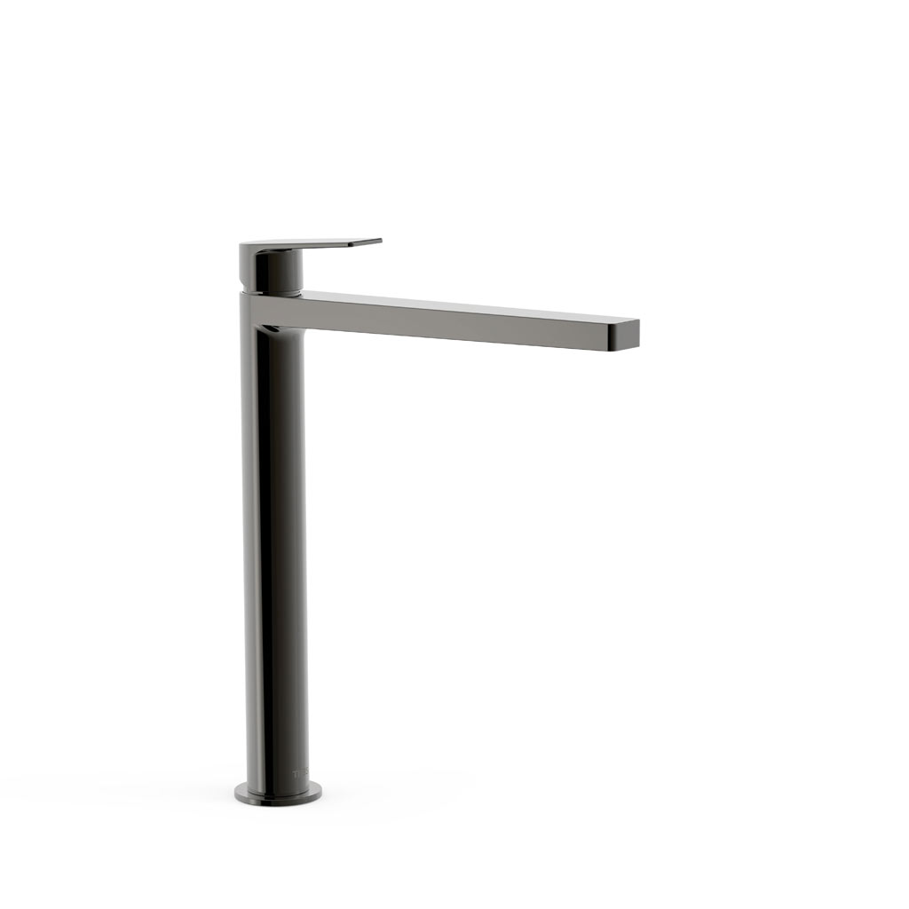 Tres Project-Tres egykaros, magasított (333 mm) mosdó csaptelep metallic black 21180301KM