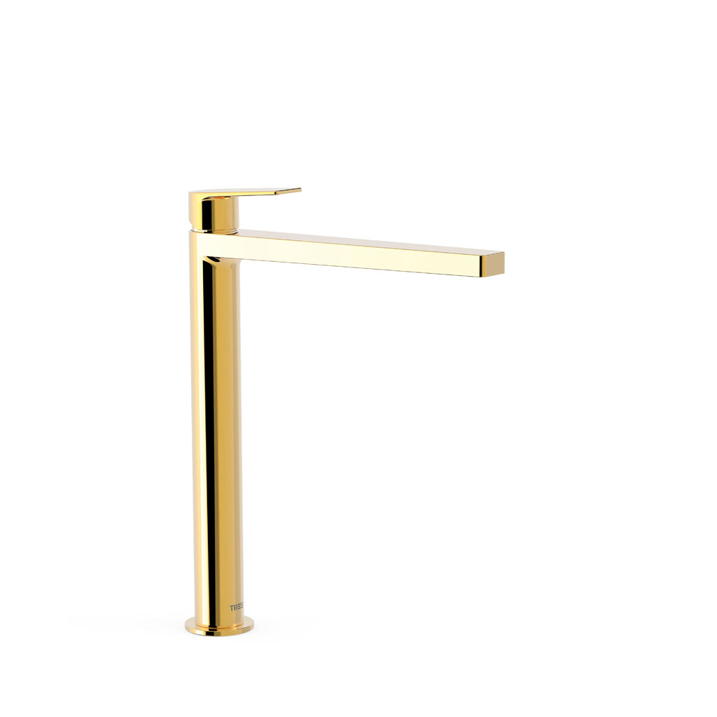 Tres Project-Tres egykaros, magasított (333 mm) mosdó csaptelep arany 21180301OR
