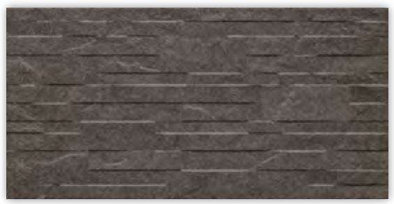 Valore Pietra Di Lucerna Silax Antracite falburkolat 31 x 62 cm