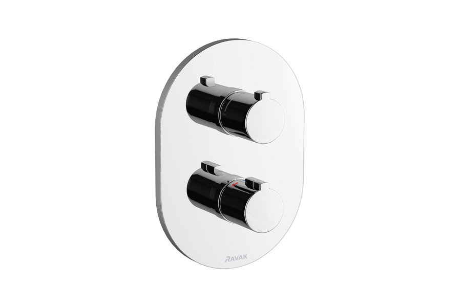 Ravak Chrome termoszátos falba süllyesztett termosztátos csaptelep 