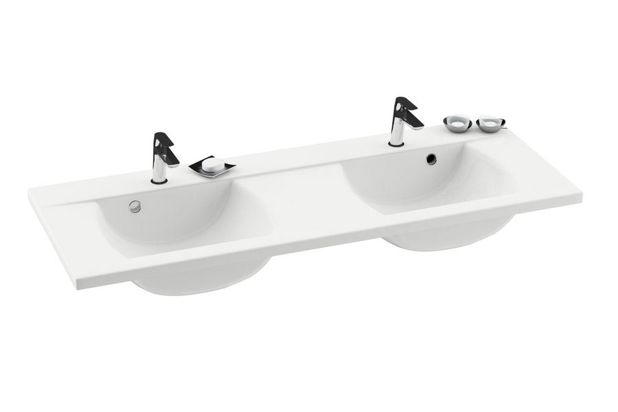 Ravak Classic 1300 dupla mosdó fehér furattal 